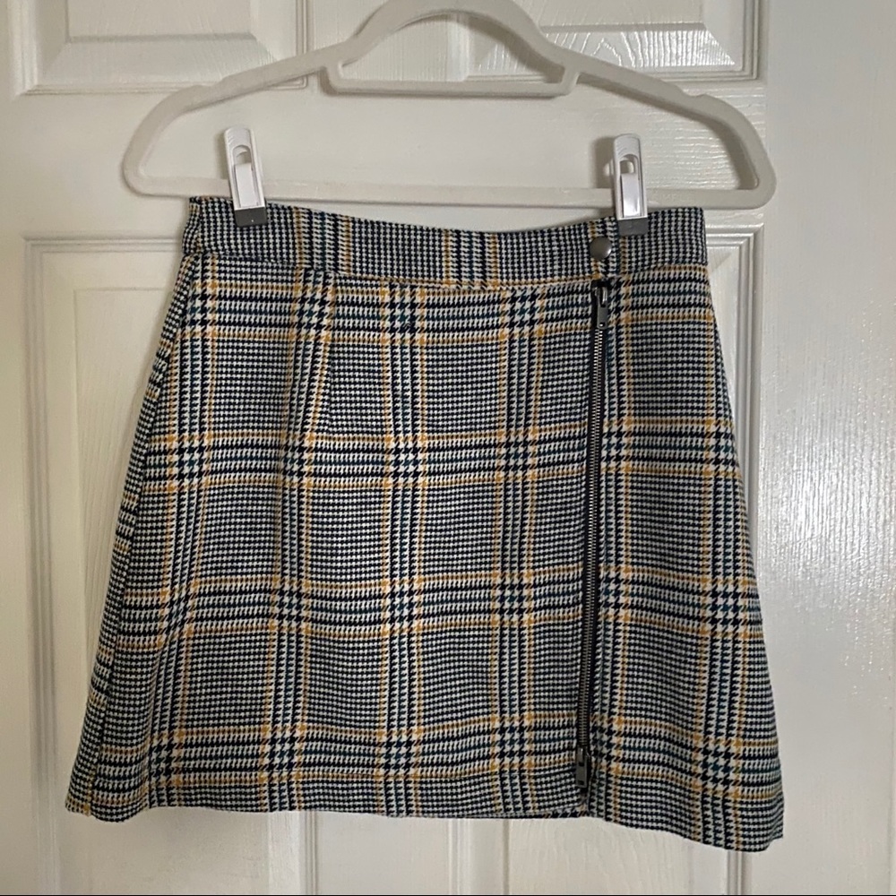 Abercrombie & Fitch Wool Plaid Skirt